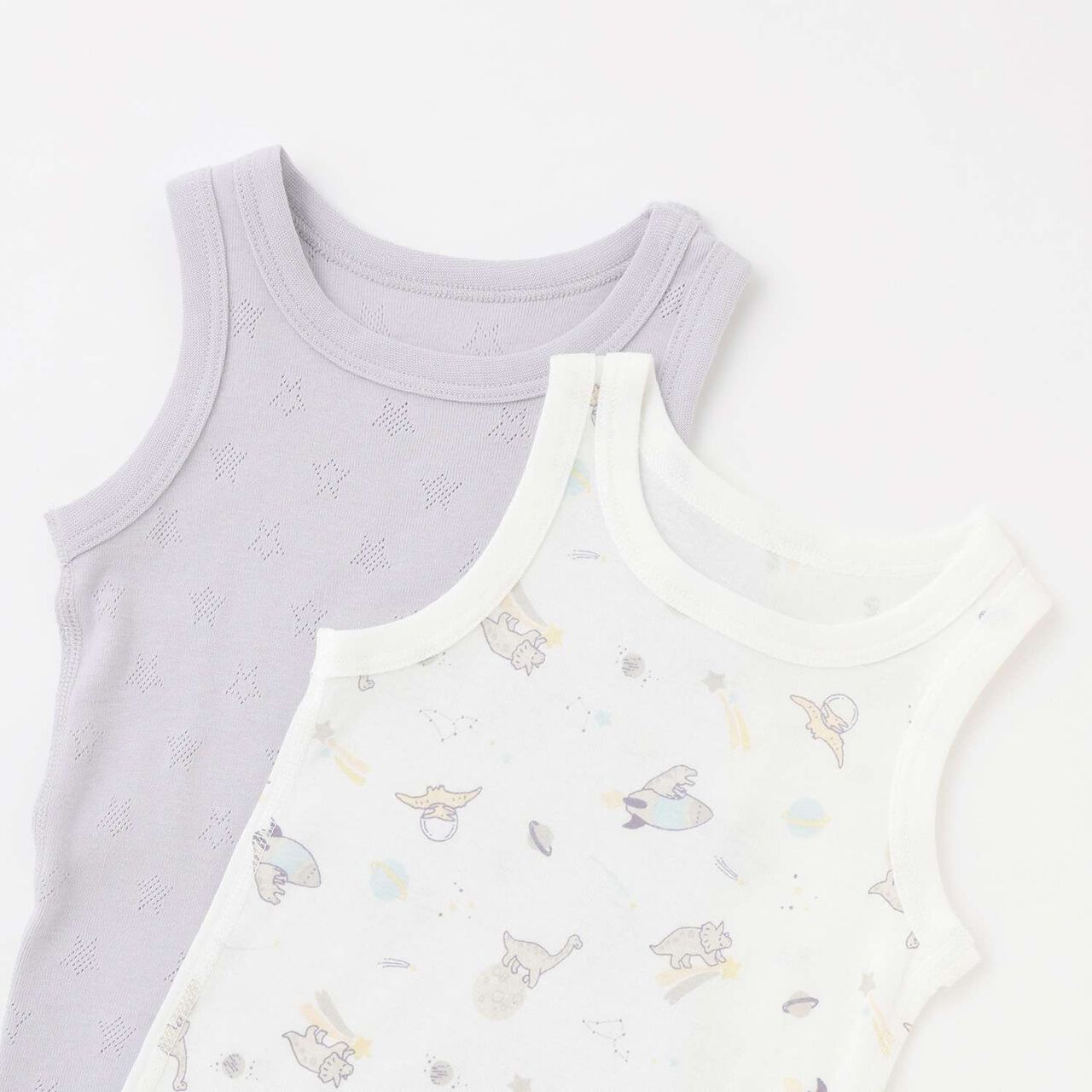 [Weak Acidity] Boys' Tank Undergarments 2P,Beige, large image number 4