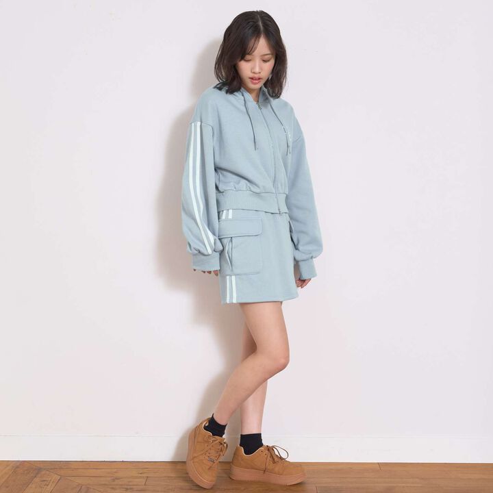 [LTXC/Shaggy Lining] Zip Parka Outfit Set,Top gray, medium image number 2