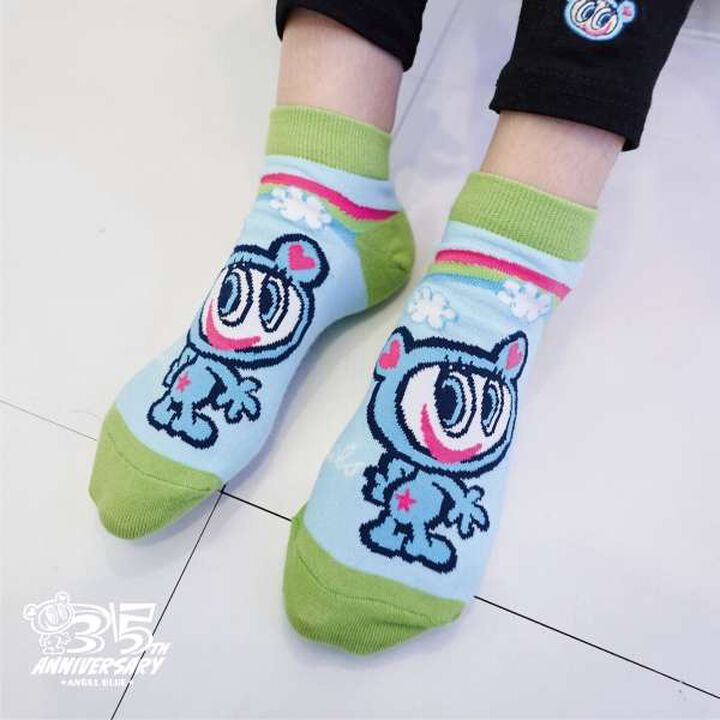 [ANGEL BLUE] Mr. Nakamura Rainbow Ankle Socks,Multi color, medium image number 0
