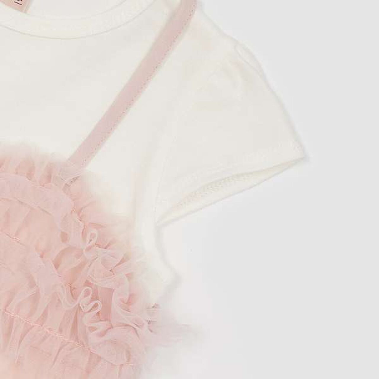 Tulle Camisole T-Shirt Set (Kids),Charcoal gray, large image number 6