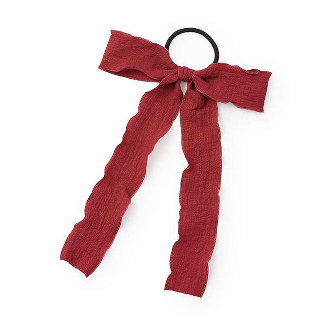 Wide Ribbon Hair Tie,Lavender, large image number 5