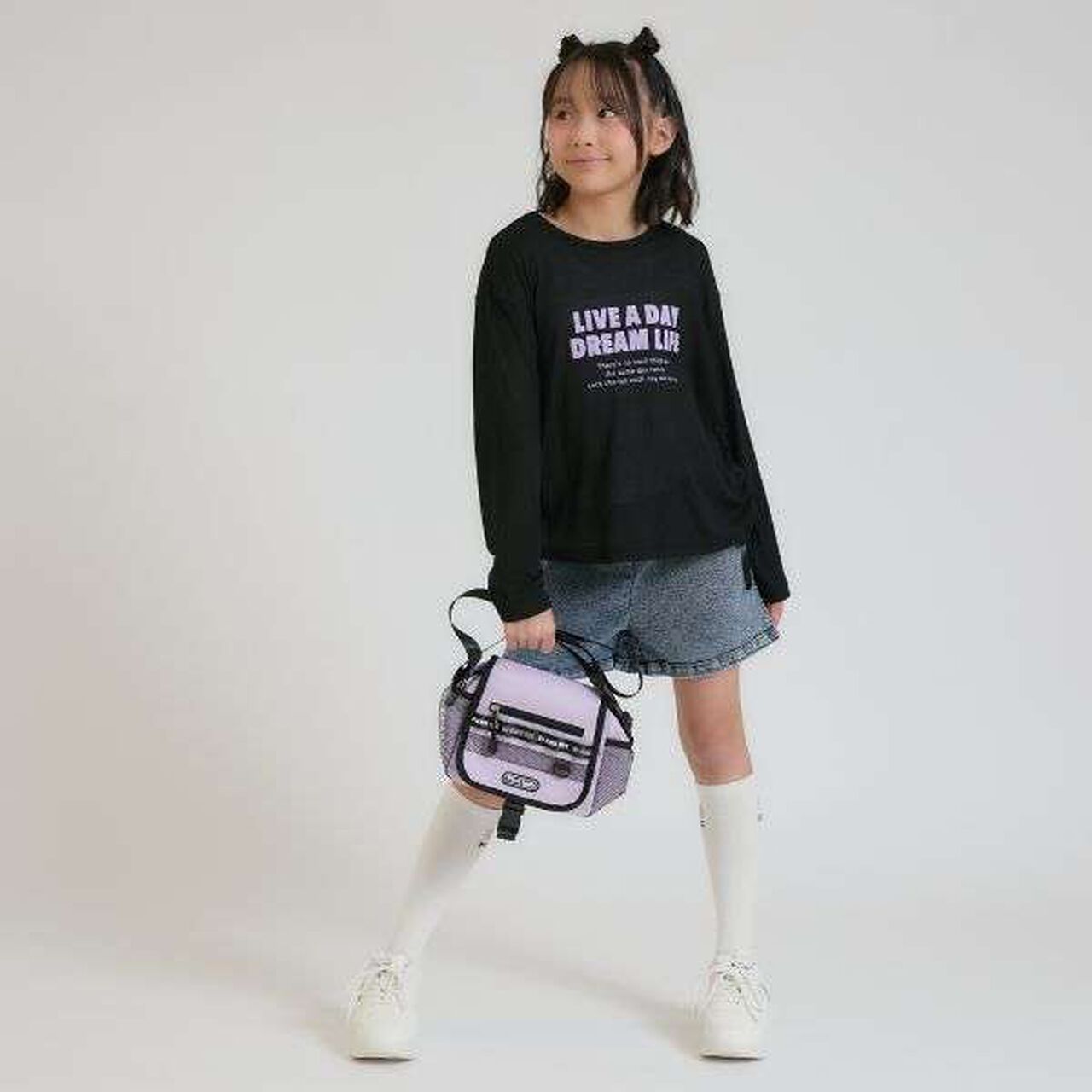 Logo Tape Shoulder,Lavender, large image number 14