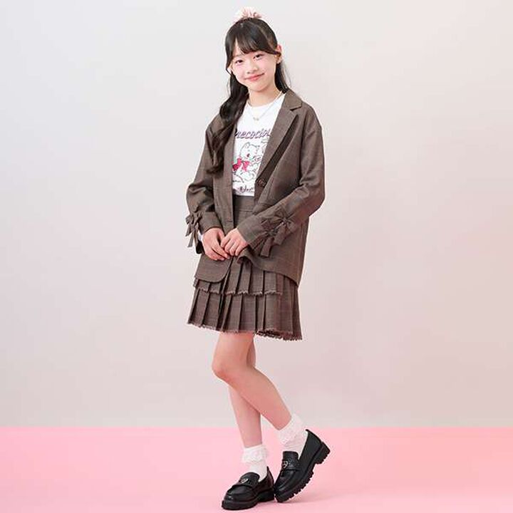 Tailored Ribbon Jacket,Brown, medium image number 15