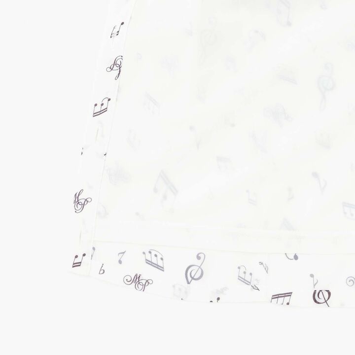 Musical Note Frill Blouse♪,Off white, medium image number 6