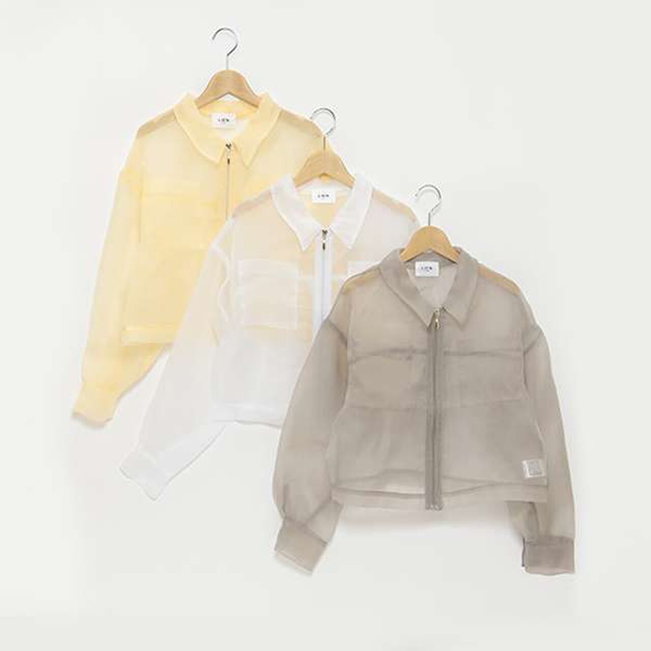 [LADIES] Sheer Shirt Jacket,White, large image number 16