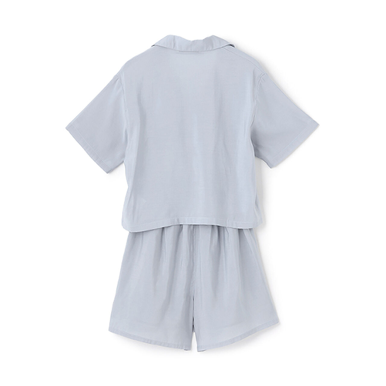 Sheer Shirt Jacket Set,Sax blue, large image number 1