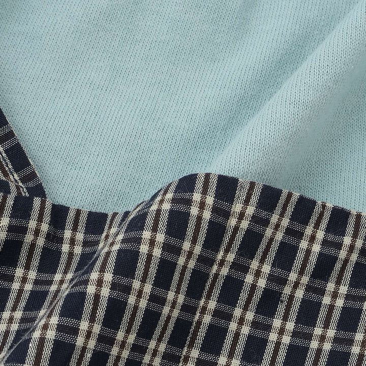 Checkered Overalls Set,Navy, medium image number 13