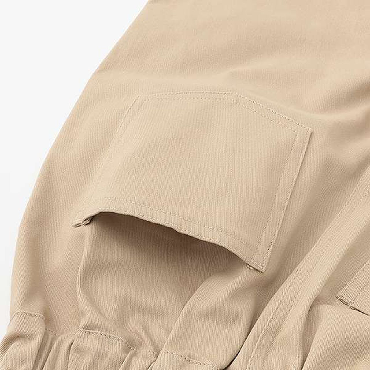 Decorative Ribbon Side Slit Stretch Pants,Ivory, large image number 11
