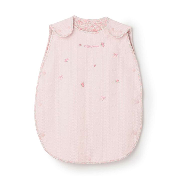 Puffed Jacquard Rose Embroidery Sleeper,Light pink, medium image number 0