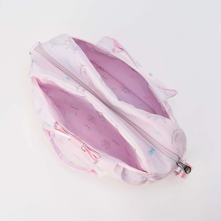 [Ballet] Ballet Pattern Boston Bag, Approx. 13L Capacity,Pink, medium image number 12