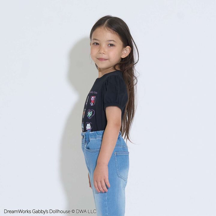 [Gabby's Dollhouse Soft Cotton] Puff Sleeve Printed T-Shirt,Blue gray, medium image number 14