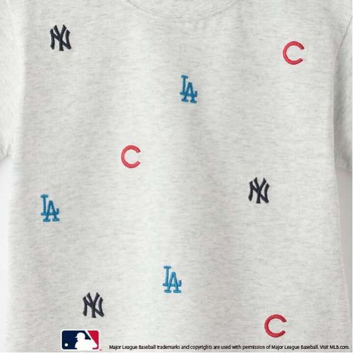 [MLB] 3-Team Embroidery T-Shirt,Navy, medium image number 3