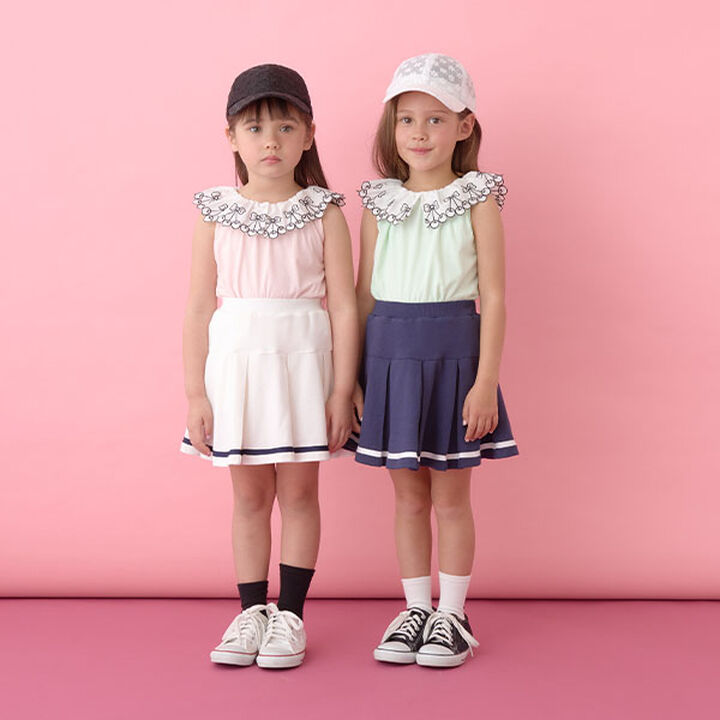 [Soft Cotton] Cherry Lace Collar Top,Light orange, medium image number 10