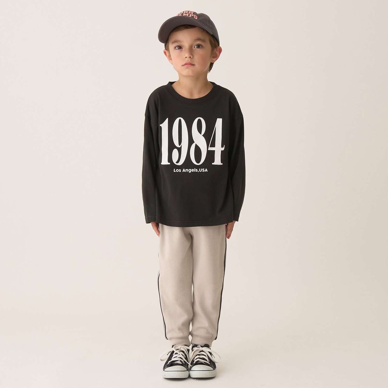 Tomo Pants with Side Line Tapered Design,Greige, large image number 15