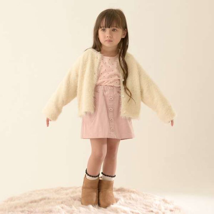 Shaggy Knit Cardigan,Red, medium image number 15