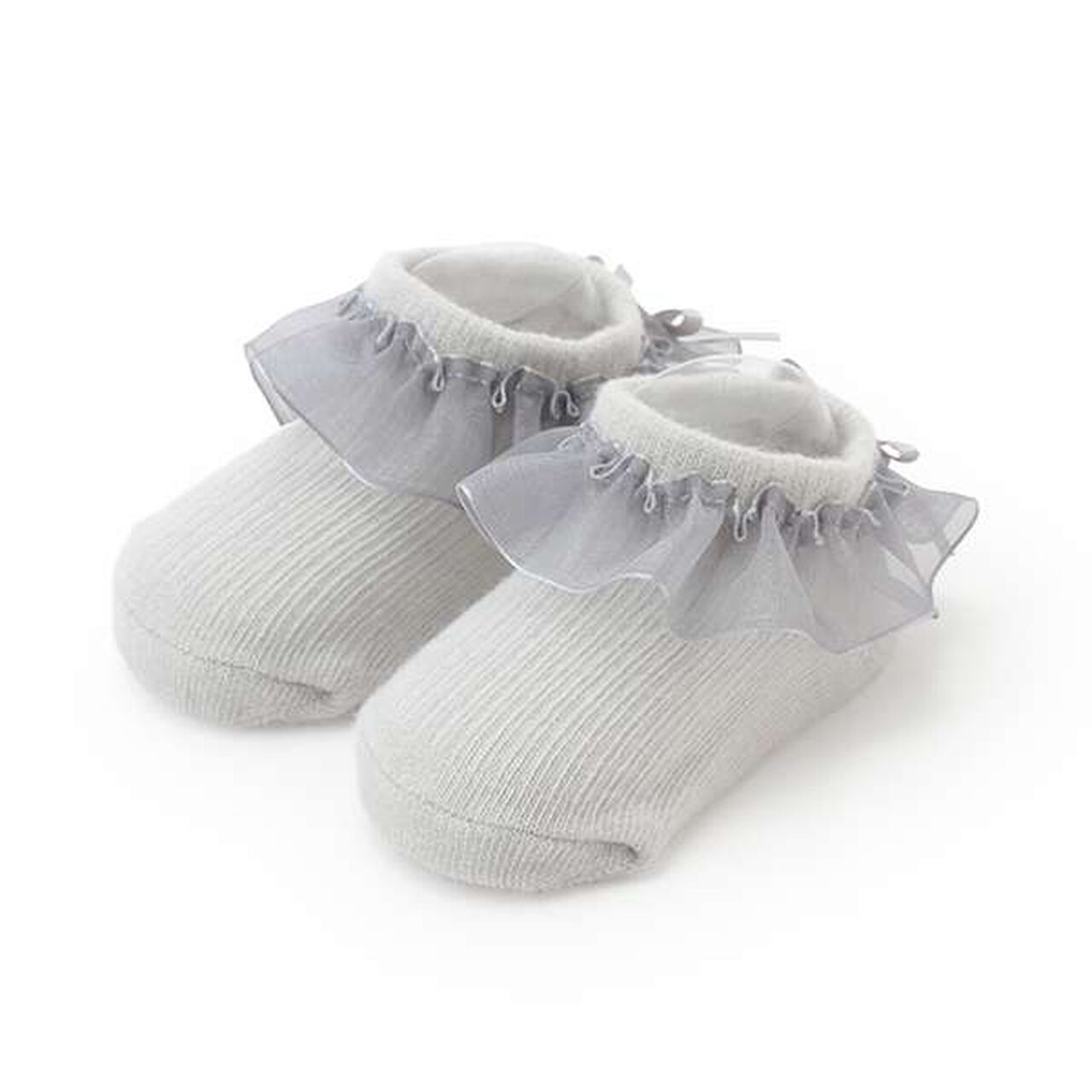 Organza Frill Cup Socks,Light pink, large image number 10