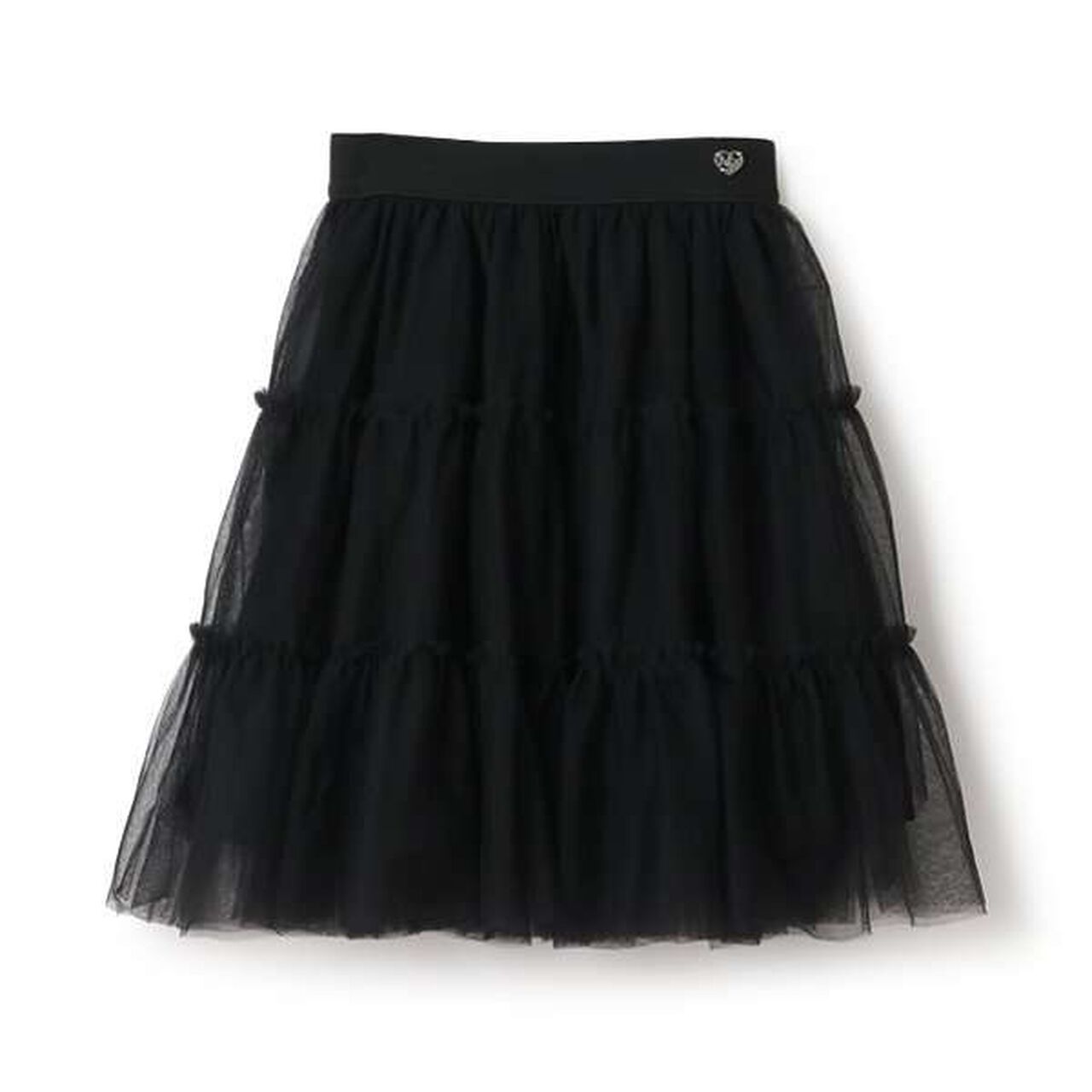 Fluffy Frill Tulle Skirt,Black, large image number 15