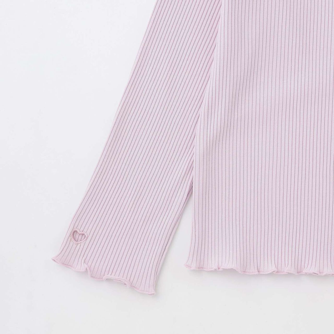 Ribbed Fabric Turtleneck,Pearl white, large image number 20