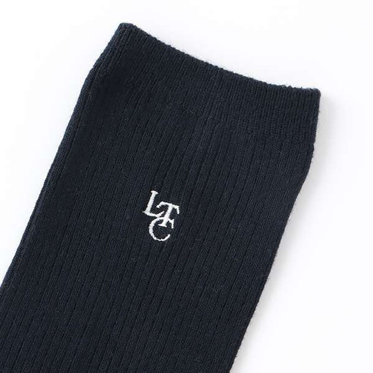 Graduation - Embroidered Ribbed Socks,Off white, large image number 1