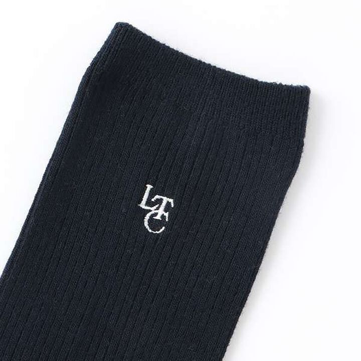Graduation - Embroidered Ribbed Socks,Off white, medium image number 1