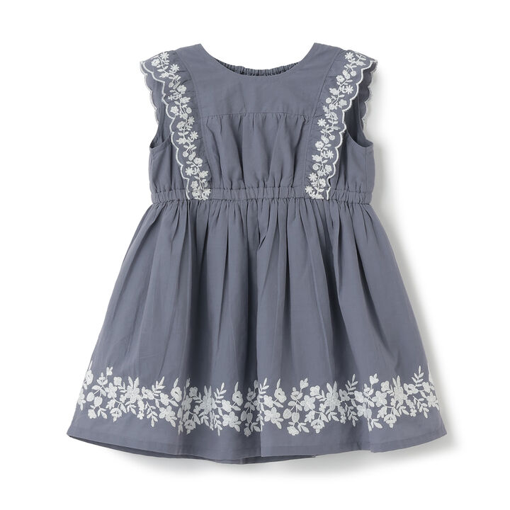 [Link] Indian Cotton Embroidered One-Piece Dress,, medium