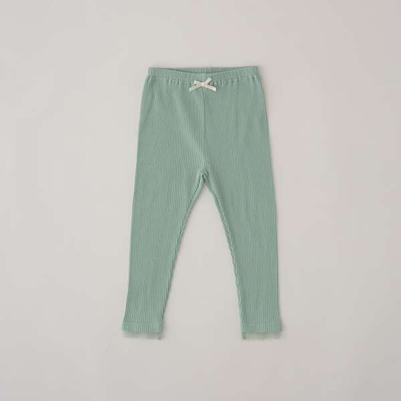 Tulle Frill Hem 3/4 Leggings,Pink, large image number 12
