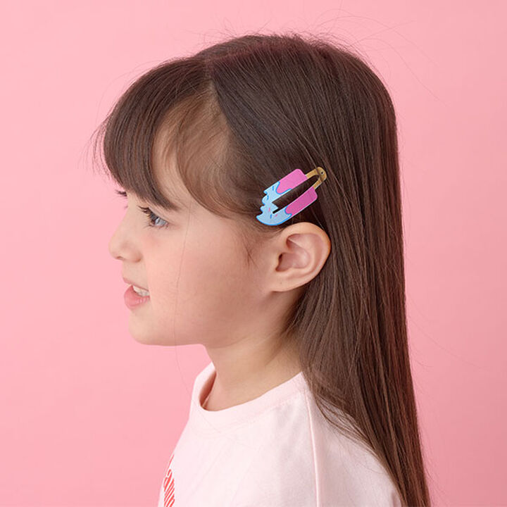 Ice Hair Clip 2P Set,Magenta, medium image number 0