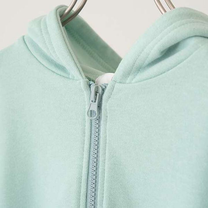 [Versatile Item] Drop Simple Zip Parka,Sax blue, medium image number 14