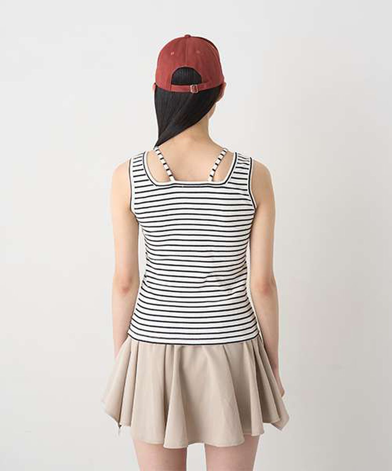 Black Cross Halter Tank,Multi color, large image number 9