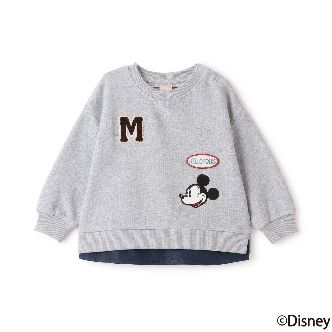 [Disney] Link Patch Sweatshirt,Navy, large image number 5