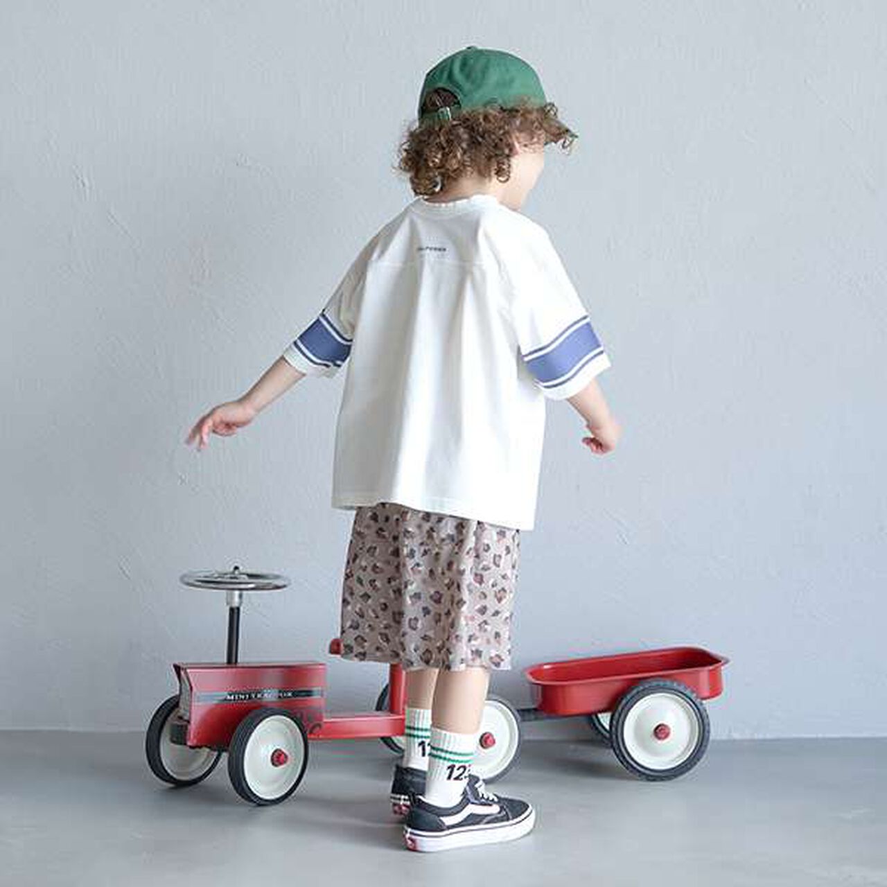 [Cool Touch] Either Way Is Fine! Sleeve Line Print Short Sleeve T-Shirt,Orange, large image number 18