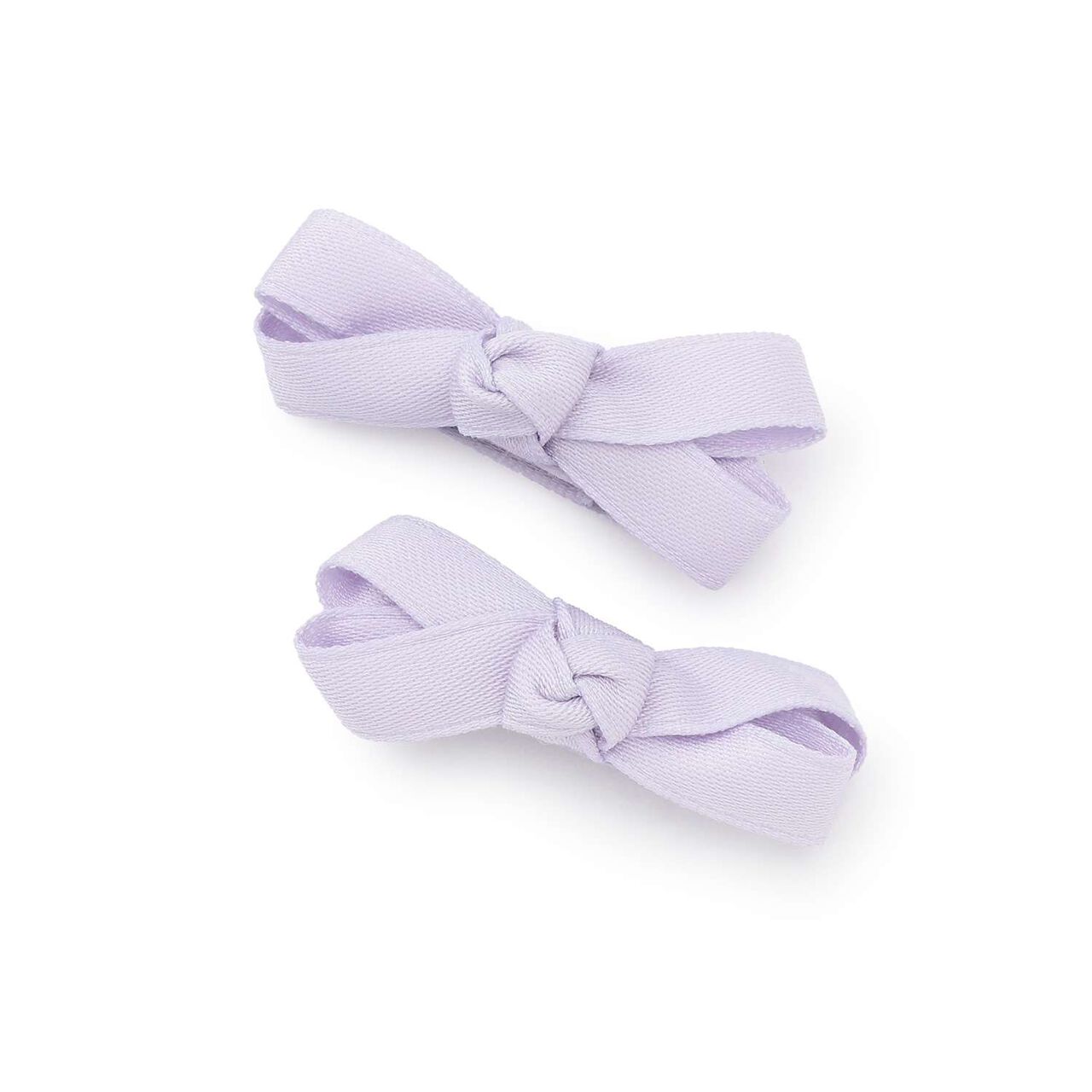 Ribbon Hair Clips 2-Pack,Lavender, large image number 0