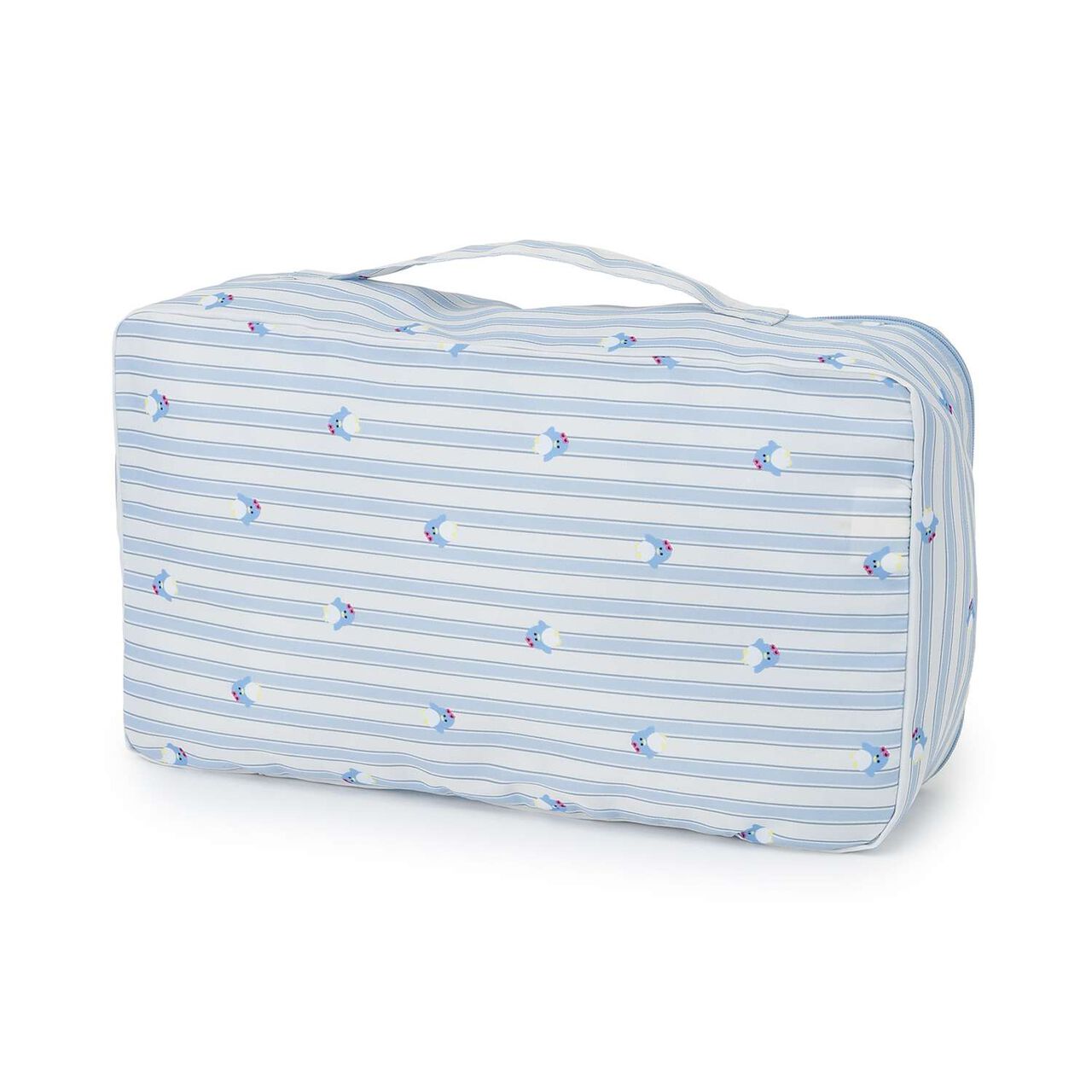 [Water Repellent] All-Over Pattern Travel Pouch,Light blue, large image number 1