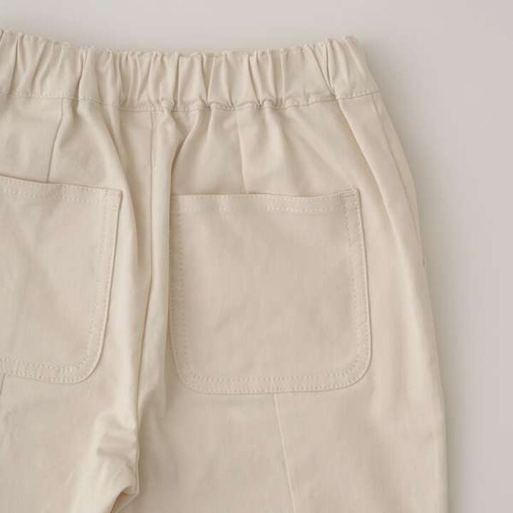 Chibi Frill Stretch Capri Pants,Ivory, medium image number 17