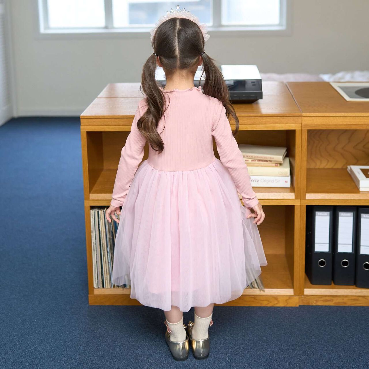 [Halloween] Tulle Docking Dress,Blue gray, large image number 16