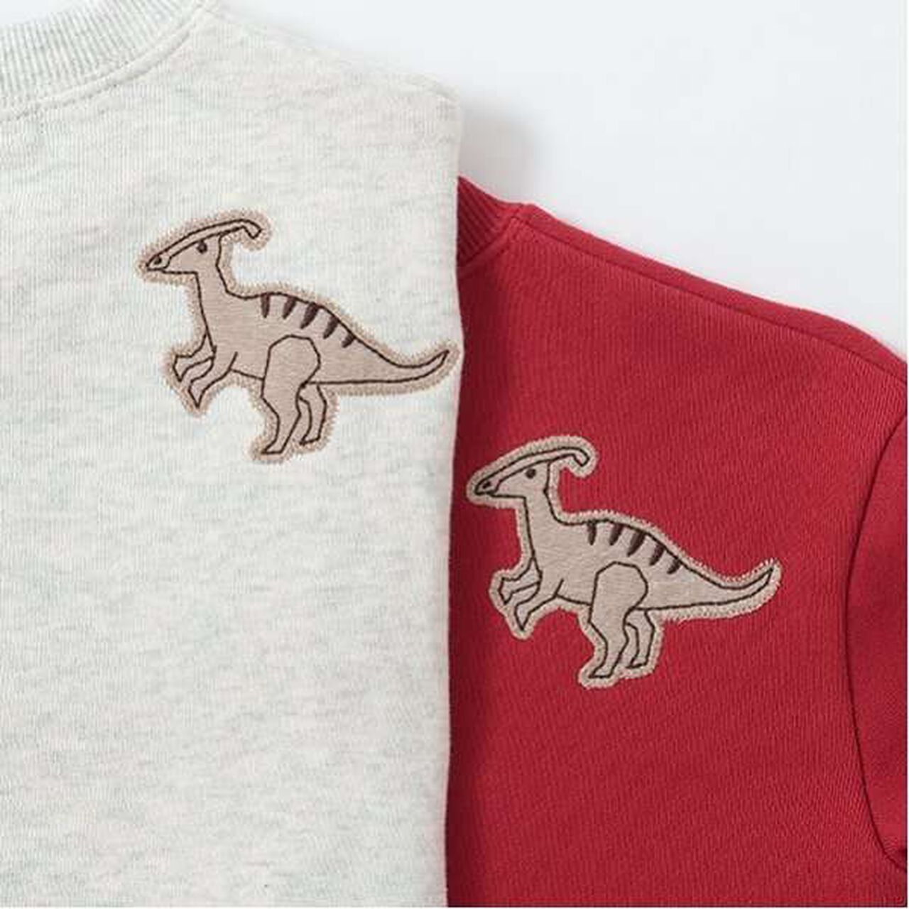 Dinosaur Appliqu&eacute; Side Pocket Sweatshirt,Milky white, large image number 10