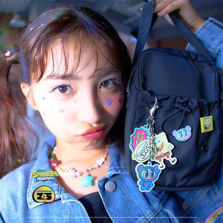 SpongeBob x Angel Blue Keychain,Multi color, medium image number 1