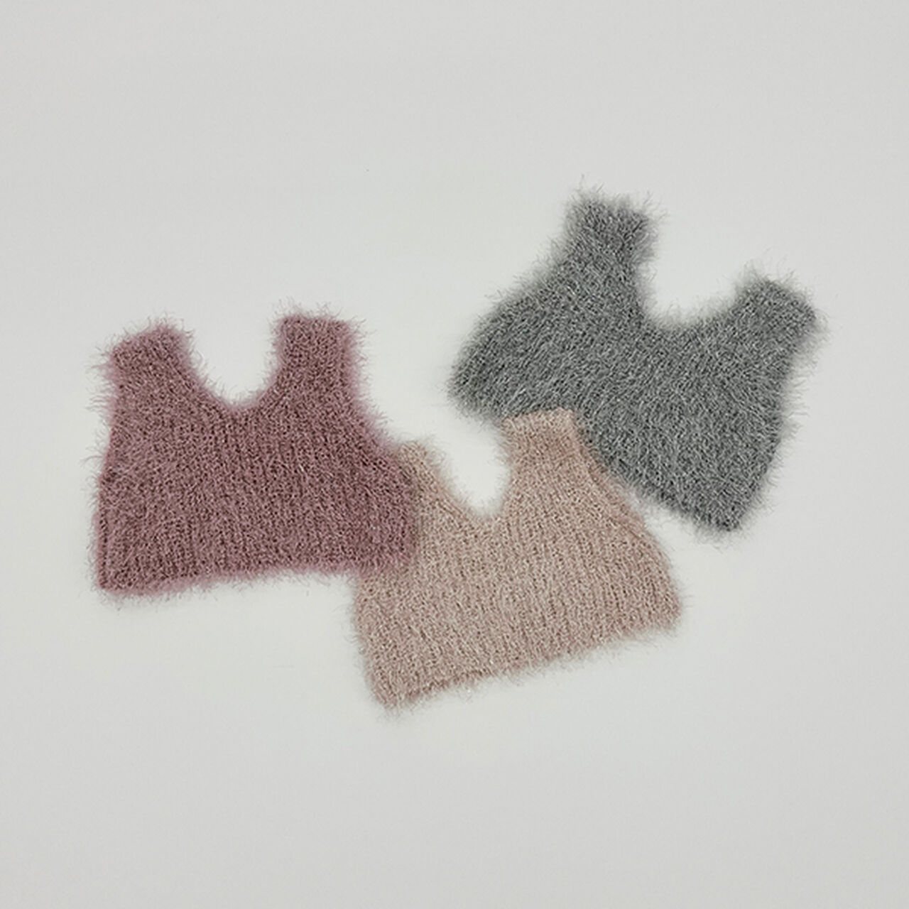 [Either Way Fine] Lame Feather Knit Vest,Light beige, large image number 10