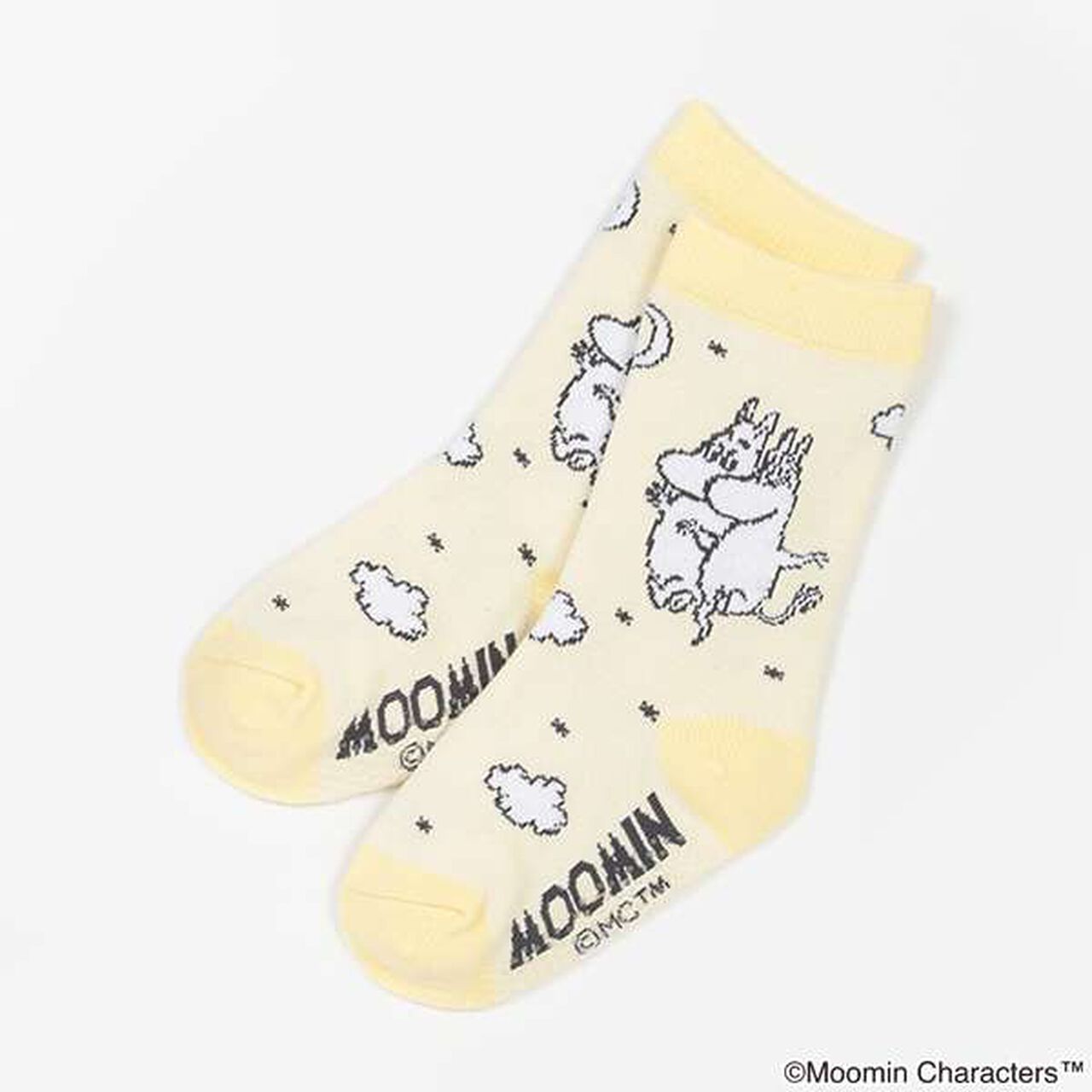 [MOOMIN] Moomin & Snorkmaiden Socks [Made in Japan],Sax blue, large image number 6