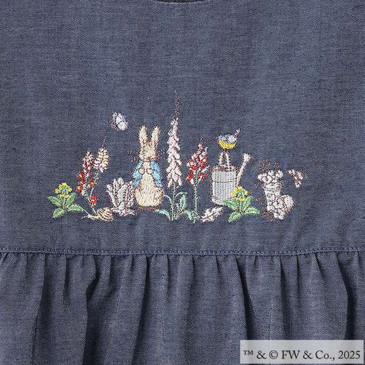 Peter Rabbit (TM) Embroidered Jumper Skirt,Navy, medium image number 3