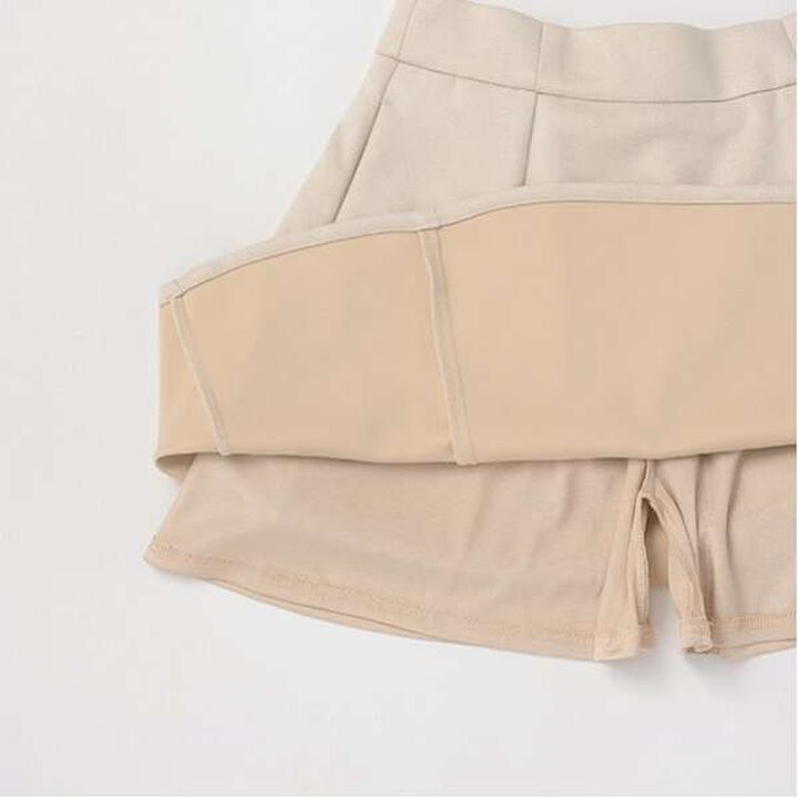 [AMI] Ponte Suede Skirt with Shorts,Mocha tea, medium image number 16