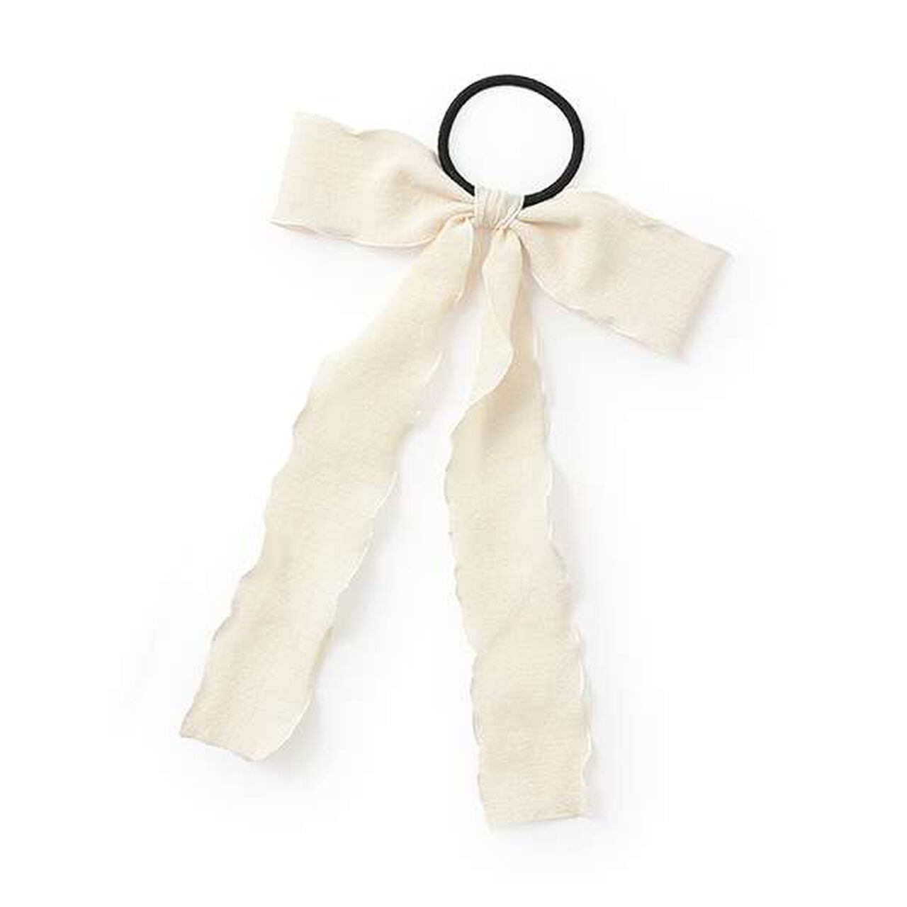 Wide Ribbon Hair Tie,Lavender, large image number 4