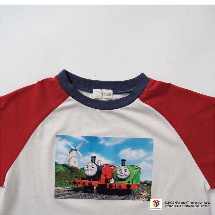 [Thomas the Tank Engine] Raglan Short Sleeve T-Shirt,Red, medium image number 7