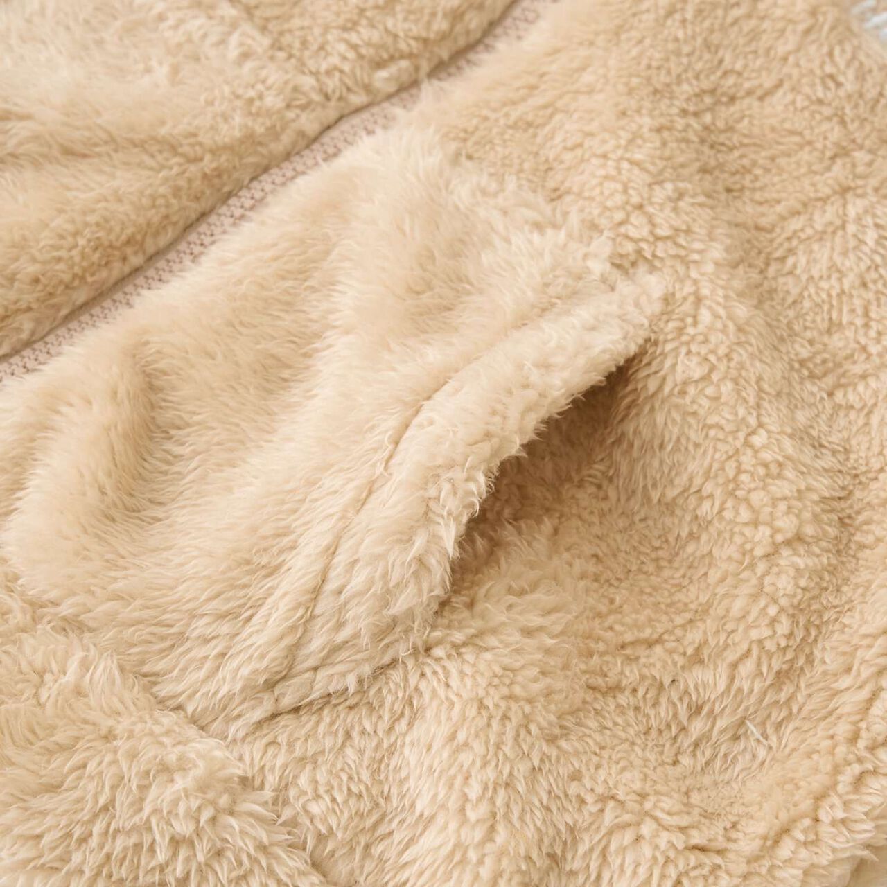 [Studio Hanul] Pam & Tarte Fluffy Zip Parka,Beige, large image number 8