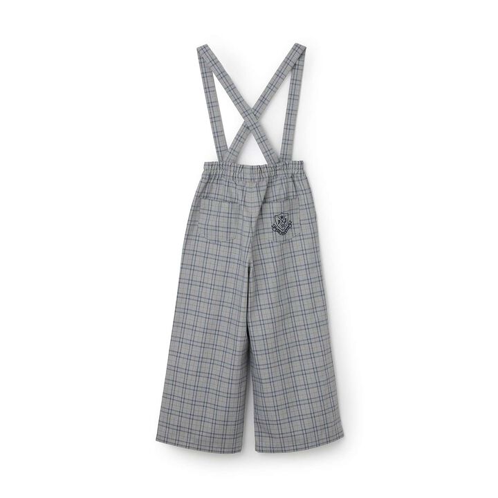 Suspender Wide Pants,Gray, medium image number 1