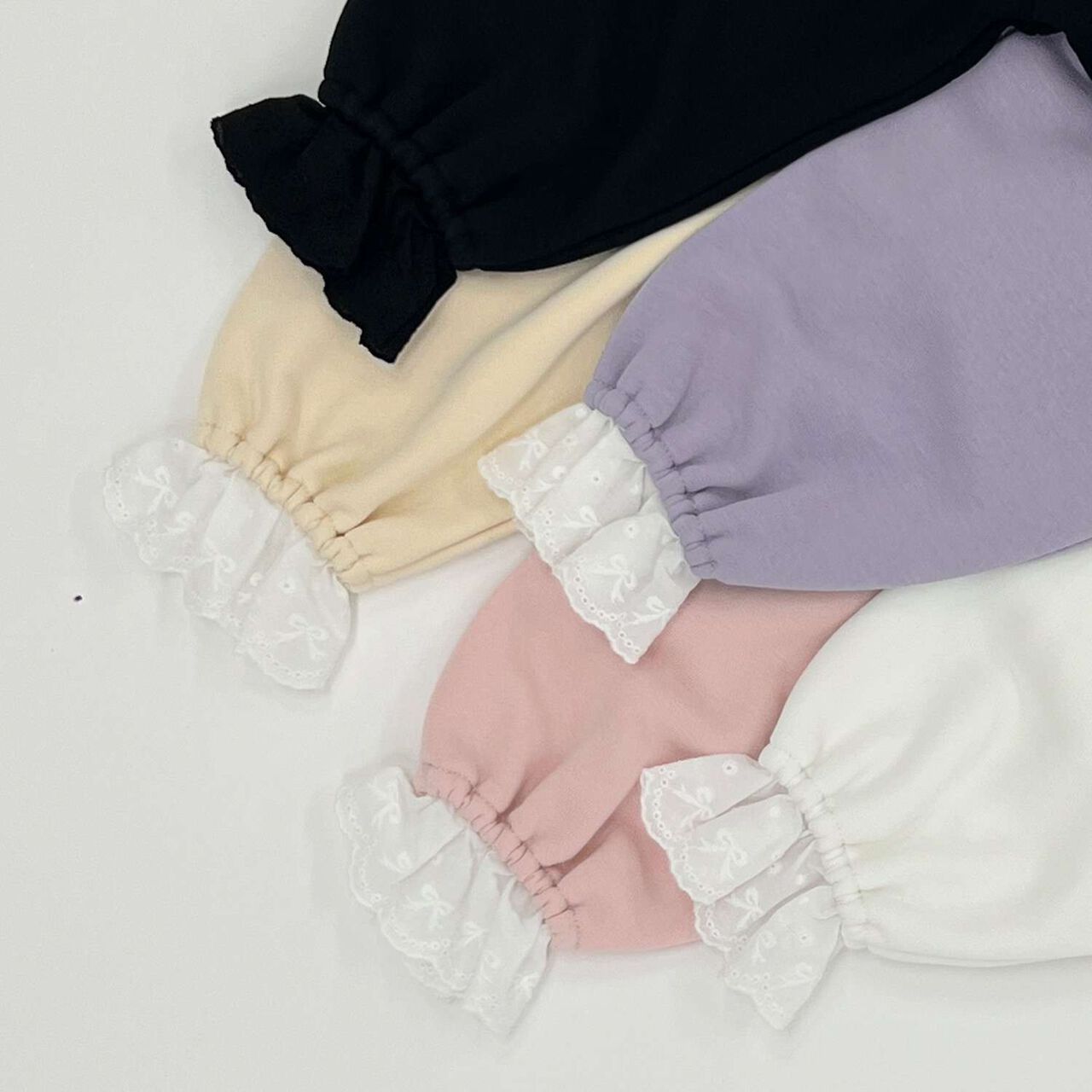 [Lycee Mine Ballet Series] Cuff Lace Sweatshirt,Cream, large image number 14