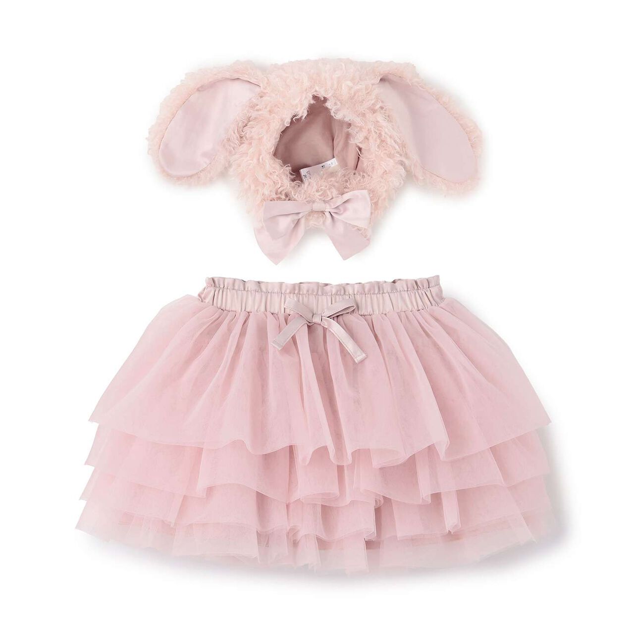 Tulle Skirt Set,Pink, large image number 0