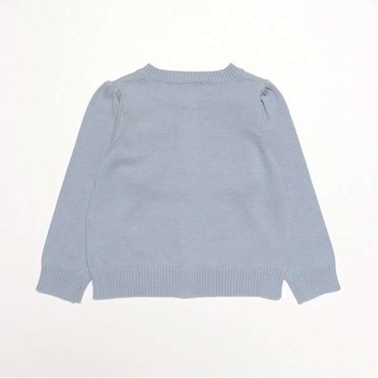 Ribbon Knit Cardigan,Sax blue, large image number 16