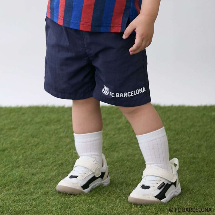 [FC BARCELONA] 布質短褲,淡卡其色, medium image number 6