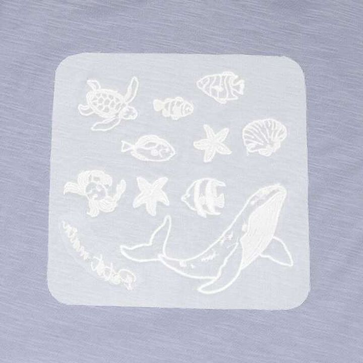 [Cool Touch] Embroidered Short Sleeve T-Shirt (Junior Size),Off white, medium image number 4